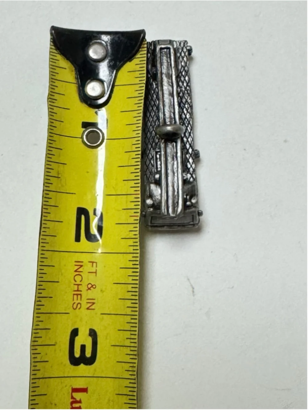 Vintage Pewter Construction Crane / Fire Truck Charm 2” long